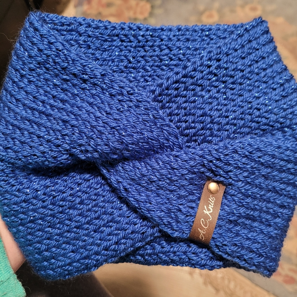 SOLD - Beautifully Knitted Homemade Ear Warmer